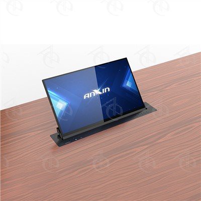 شاشة إمالة فائقة النحافة قابلة للسحب ومزودة بمحرك مقاس 15 بوصة قابلة للتعديل